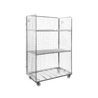 Grote 3-heks rolcontainer met 2 legborden 1150x655x1790mm