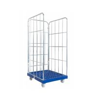 Rolcontainer 3 insteekhekken 810x720x1620mm - met spanband