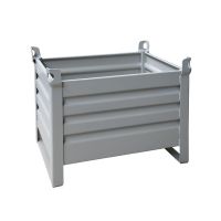Metalen stapelbak 800x600x600mm - 2 sledes 