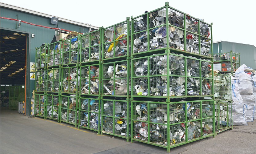 Gebruik geschikte logistieke verpakkingen in het elektro-recyclingproces