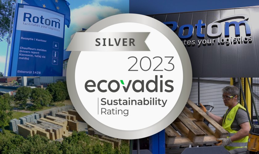 Rotom group behaalt Ecovadis Zilveren Certificaat voor duurzaamheid 