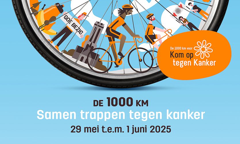 Rotom trotse sponsor van 1000 km voor Kom op tegen Kanker