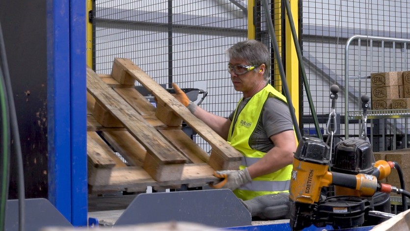 Beheer van ronde pallets